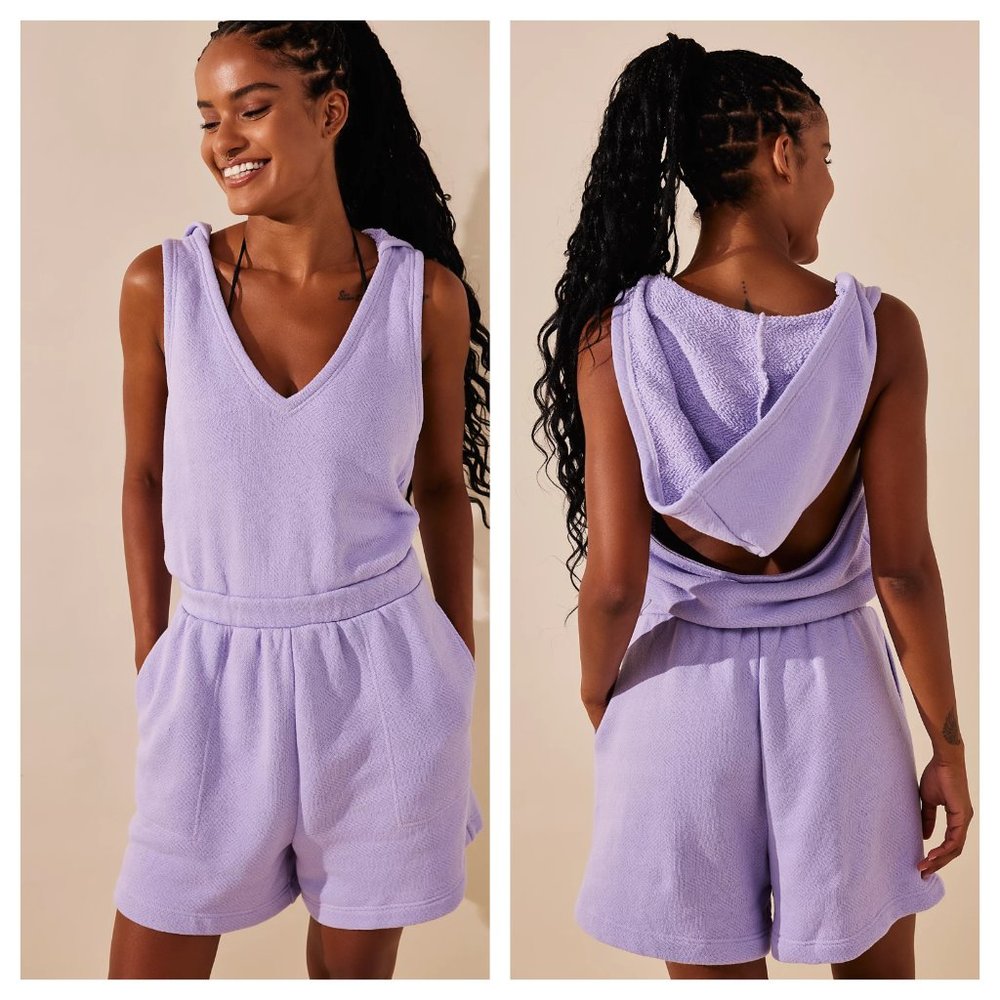 NEW! Free People Oliver Romper in Lavendar Colorway